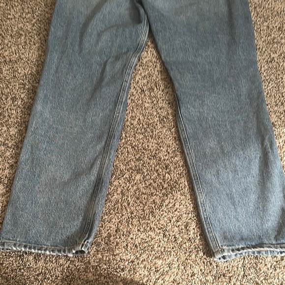 Agolde Light Blue Distressed Denim Jeans - Picture 12 of 14
